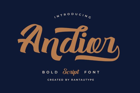 Andior: A Bold Script Font for Modern Web Design