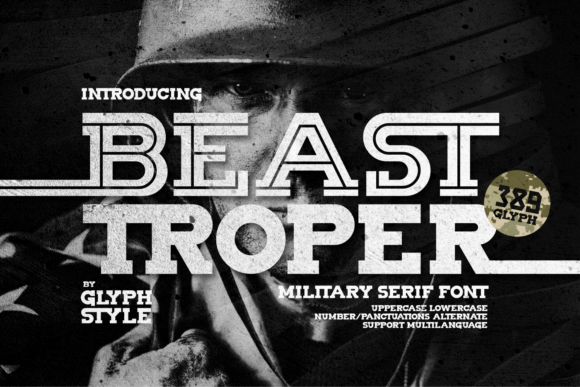Beast Troper: A Bold Serif Display Font for Impactful Branding