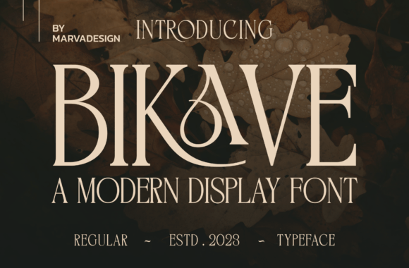 Bikave: A Sleek and Modern Display Font for Editorial Design