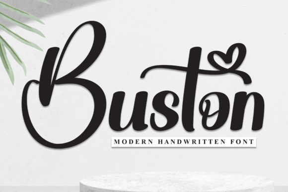 Buston: A Charming Handwritten Font for Crafters