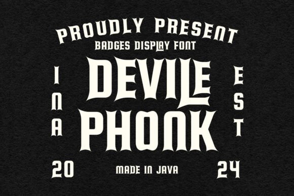 Devile Phonk Font: Edgy Display Typography for Web Design