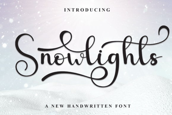 Enhance Your Brand with Snowlights: A Charming Handwritten Font