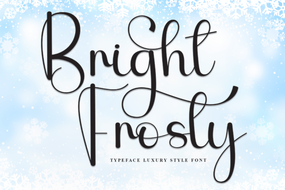 Explore Bright Frosty: A Charming Handwritten Display Font
