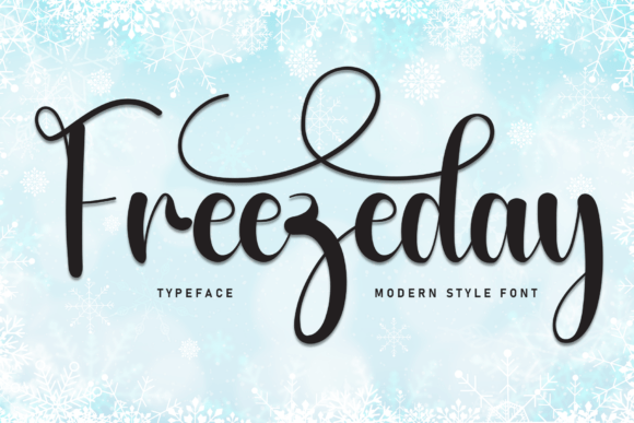Freezeday: A Charming Handwritten Font for Web Design