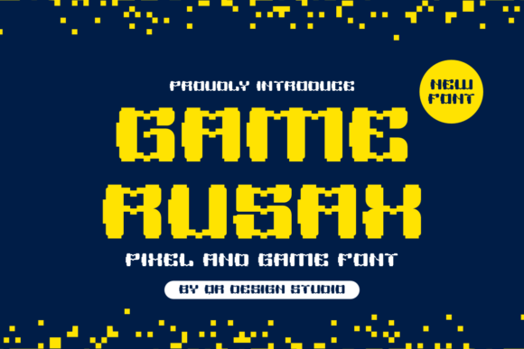 Game Rusax: A Decorative Font for Creative Branding