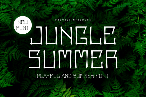 Jungle Summer: A Vibrant Decorative Typeface