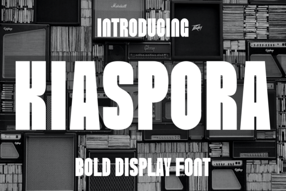 Kiaspora: A Bold Modern Display Font for Branding