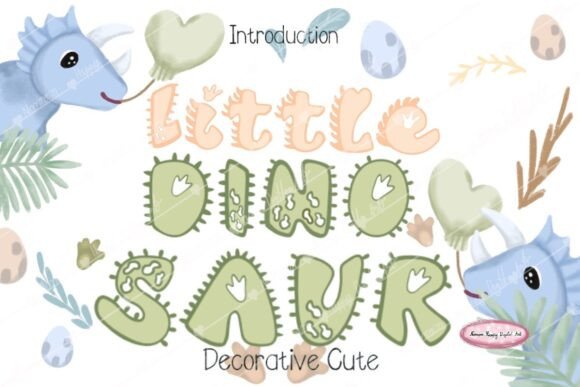 Little Dinosaur: A Playful Font for Creative Branding