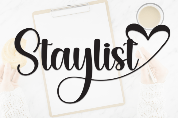 Staylist Font: A Handwritten Typeface for Makers