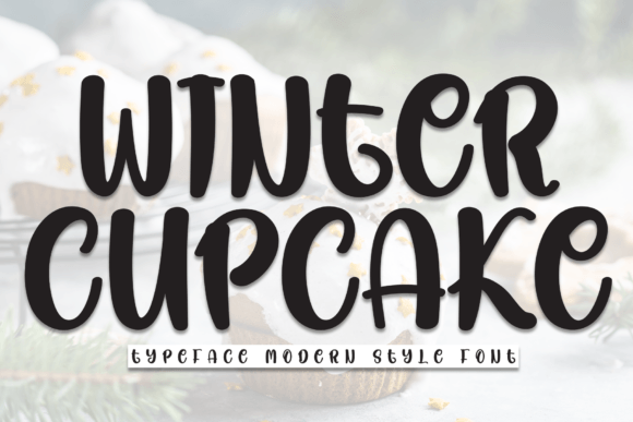 Winter Cupcake Font for Web Design