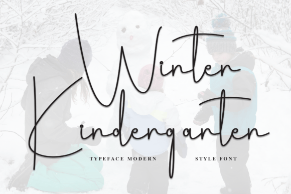 Winter Kindergarten: A Charming Font for Web Design